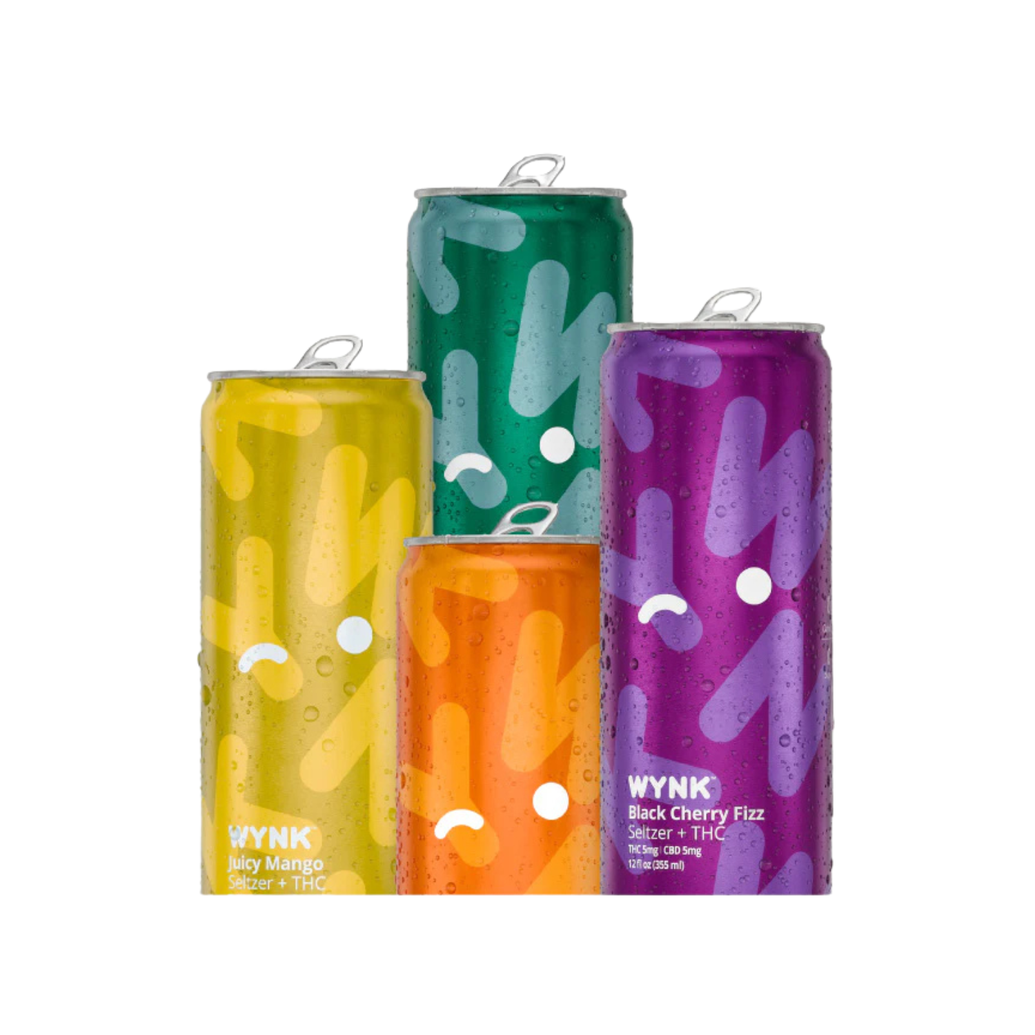 Wynk THC Low Dose Seltzers 5mg THC + 5mg CBD (Zero Sugar) MSRP $6 / Black Cherry Fizz